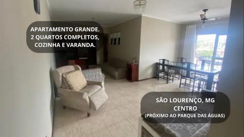 . Apartamento Grande no Centro de São Lourenço-MG