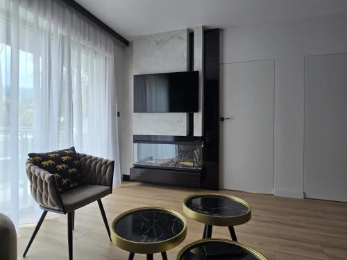 Apartament Stone Hill z basenem i widokiem na góry, Sklářská Poruba (fotografie 7)