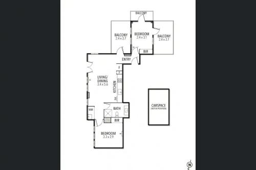 Apartment with Balcony image 2