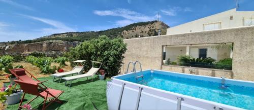 Villa Bonifato vista sulle campagne e sul mare siciliano alloggio per uso turistico