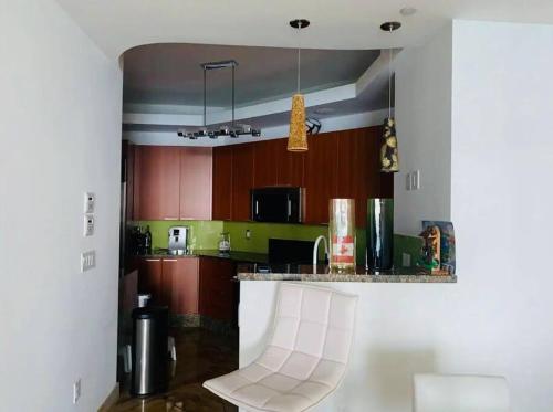 Luxurious ocean front panoramic ocean and city view in Sunny Isles Beach, USA