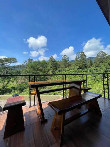 Balcony/terrace, Villa Sibolangit Satu Hati near Hillpark with private pool in Sibolangit