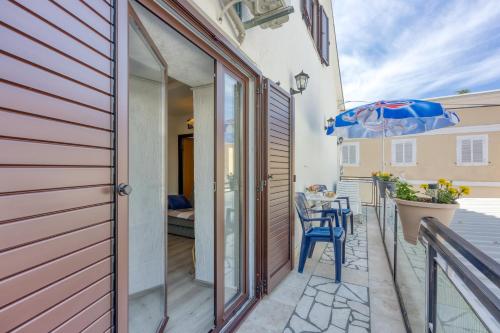 Erkély/terasz, Apartments Cindric in Selce