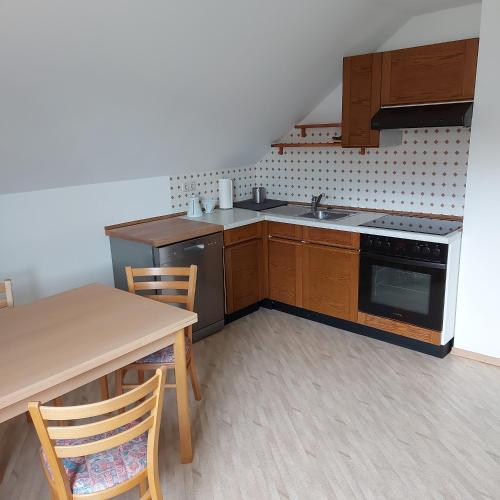 Kitchen, Ferienwohnung am Berg in Wiesent