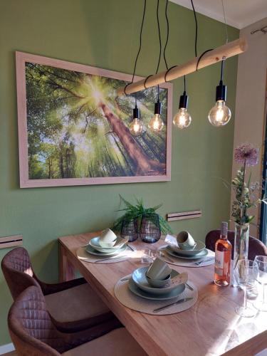 設施, Ferienwohnung Am Bürgerteich 2 (Ferienwohnung Am Burgerteich 2) in 比紹夫斯韋達