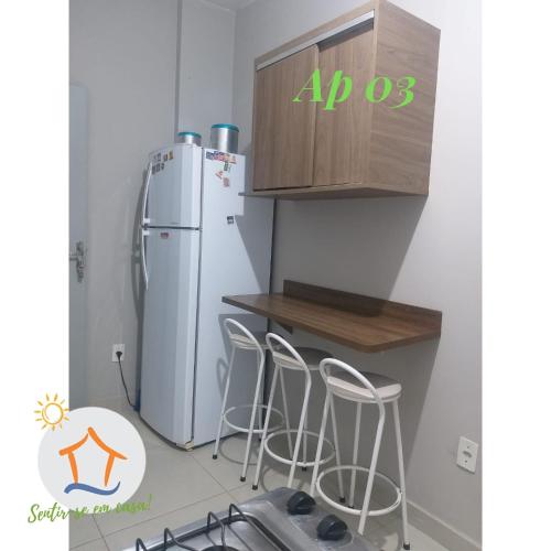 مطبخ, Ape privativo no Brisamar - 10min Praia de Itaparica - Sentir-se em Casa! in Vila Velha