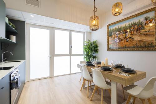 new flat 2 rooms 4 Pax, wifi AC, Valencie (fotografie 5)