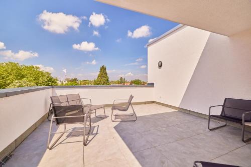Neubau Luxus Penthouse - Netflix - BBQ in 瓦爾德夫