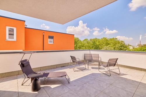 Neubau Luxus Penthouse - Netflix - BBQ in 瓦爾德夫