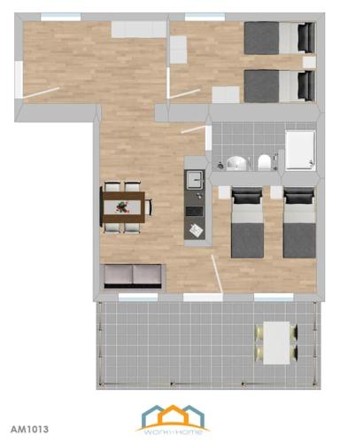 AM1013 - Moderne Monteur oder Ferienwohnung mit Terasse, Amberg (fotografie 9)