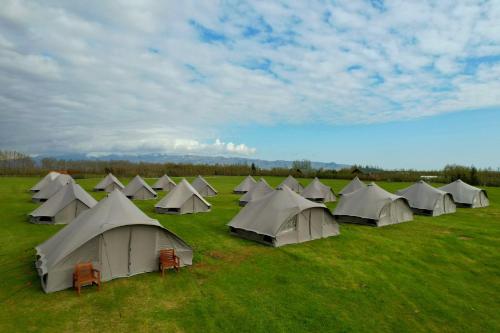 A szálláshely kívülről, Godaland Glamping in Keldur