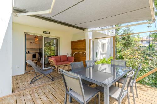 شرفة/ تراس, Atlantic Selection - Le Duna - Ambiance zen avec terrasse & parking in Rue des Biches