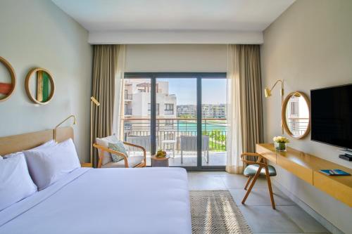 ระเบียง/ชานเรือน, Marassi Boutique Hotel-Marina 1 in เอล อลาเมียน