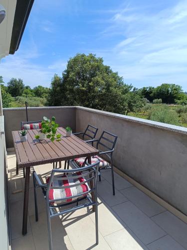 Erkély/terasz, Apartman Ika Umag in Finida