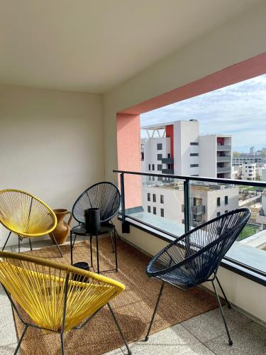 Appart Standing Balcon 6 Pers Parking Privé Tram, Estrasburgo (foto 9)