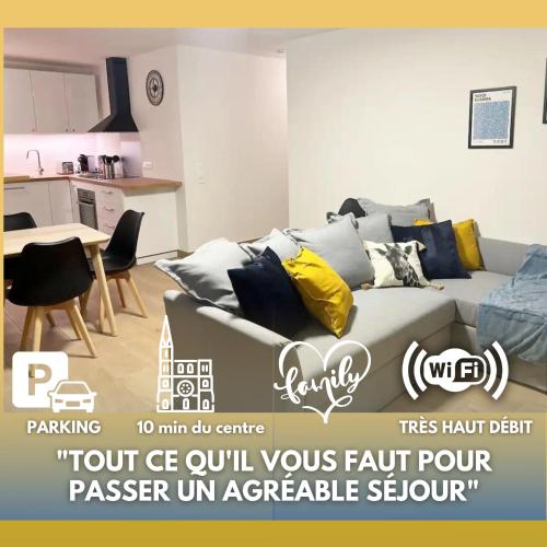 Grand Appart Neuf Lumineux, parking gratuit, 10 min Centre - Location saisonnière - Strasbourg