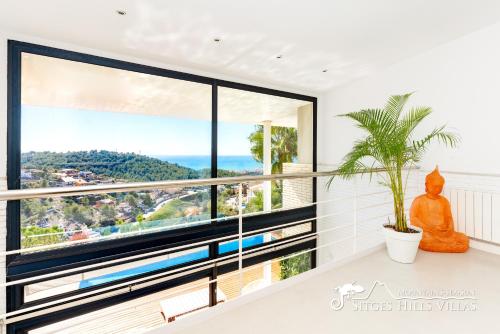 ทัศนียภาพ, Super Villa Oasis Fab Sea and Sitges View with Private Pool and Air Conditioning in กินต์ มาร์