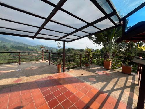 Balkons/terase, Finca Hotel San Miguel in Calarca