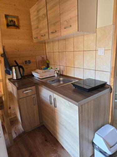 virtuve, Domki U Julka Nad Jeziorem Solińskim z Jacuzzi (Domki U Julka Nad Jeziorem Solinskim z Jacuzzi) in Werlas