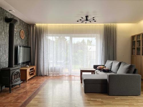 sala de TV, Calm garden Suite near Green Lakes in Antakalnis