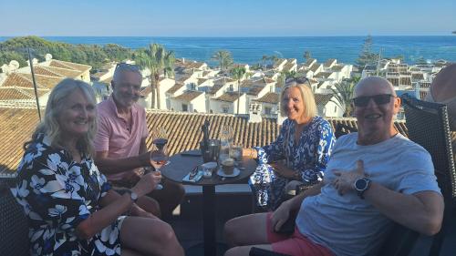 Pub/Lounge, The Orange House Boutique Hotel and Upstairs Rooftop Bar Center of La Cala de Mijas 100m from the Be in Mijas