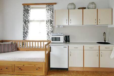 Kitchen, Zeleny prostorny aparman v Ceskem Raji in Koberovy