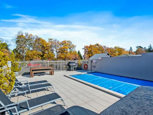 Balkons/terase, Clear Ridge Apartments in Hanmer Springsa