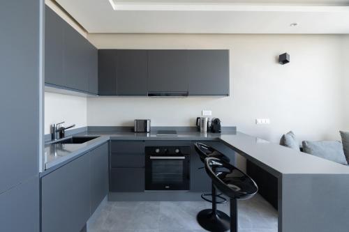 Kitchen, Atlantic View Appart'Hotel in Bourgogne