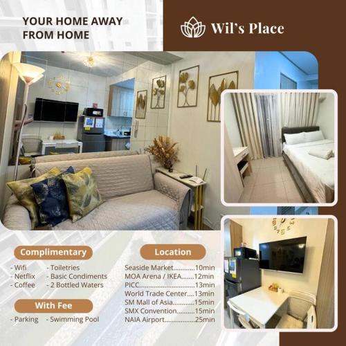 Cozy Shore Residence with balcony near Mall of Asia & airport, Manila