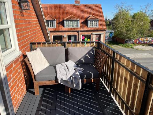 Erkély/terasz, Svanbergs gästrum B&B (Svanbergs gastrum B&B) in Hammenhog