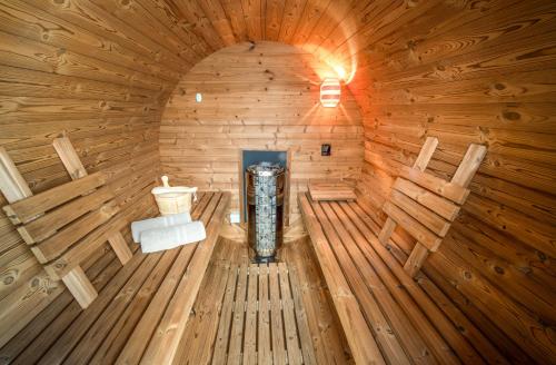 Sauna, Chalet Waldzeit in Zachenberg