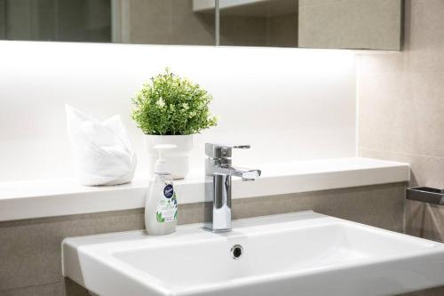 Olympic Park with View Parking near Train