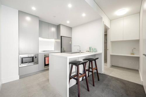 Olympic Park with View Parking near Train