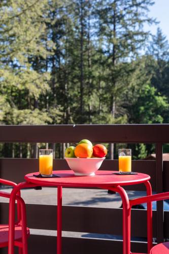 Balcony/terrace, Hotel Restaurant La Vallee Noble, proche Eguisheim Colmar in Rouffach