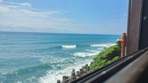 Balcony/terrace, Come and go seaside B&B in Fengpin Township