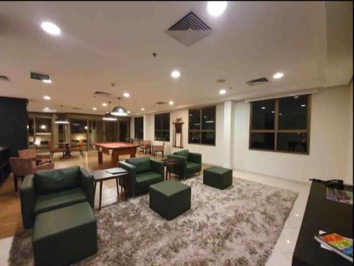 ห้องส่วนกลางสำหรับนั่งเล่น/ดูทีวี, O Melhor Apart-Hotel, da Cidade! in ซาโอ แคตาโน โด ซุล