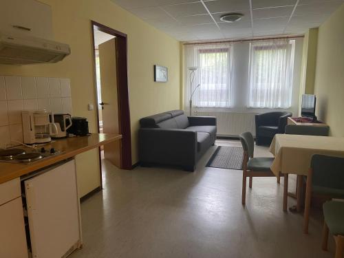 3 twin beds, 1 sofa bed