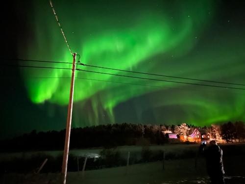 House in the lights and Aurora, Tromsø (fotografie 10)