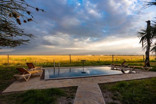Kilátás, Kibo Villa-Amboseli in Amboseli