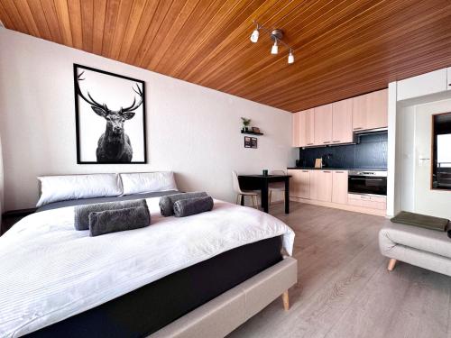 Studio mit See- und Bergblick in Laax, Schweiz