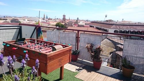 Balkon/teras, Aji Verde Hostel in La Serena