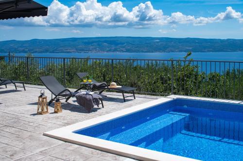 Viesnīcas āriene, Seaview Villa Roko in Dugi Rat