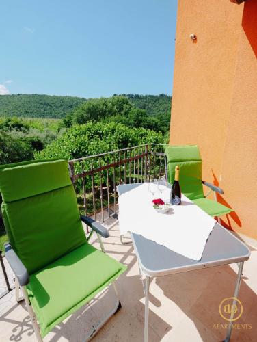 Balkons/terase, Apartments between Vineyards & Sea in Krkavče