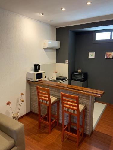 ห้องครัว, Departamento moderno y con excepcional vista a la montaña (Departamento moderno y con excepcional vista a la montana) in บียานวยบา