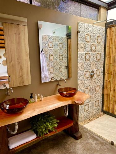 Bathroom, Botanikal Hotel in Montenegro