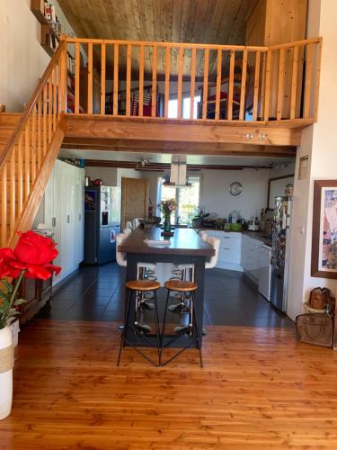 maison en bois au bord de l'Hérault gîte à louer Agonès