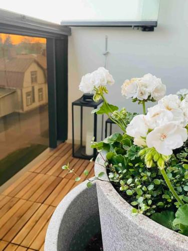 Terraza/balcón, Iso luksushuoneisto Forssan kattojen yllä (Iso luksushuoneisto Forssan kattojen ylla) in Forssa
