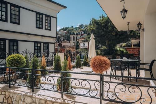 발코니/테라스, Villa Pupin SARAISTE in 오흐리드