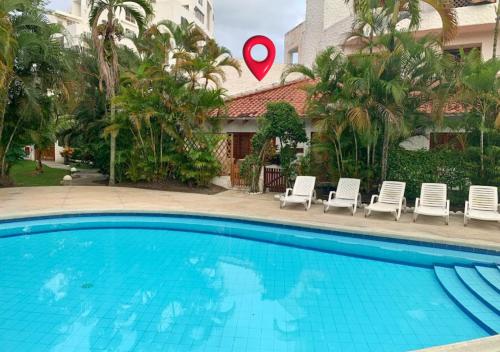 Swimming pool, Hermoso Duplex frente a la playa in Same