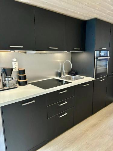 Down town apartment with outside area in villa in Kristiansand